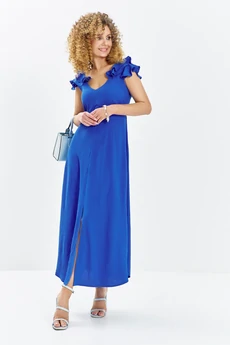 Платье 724 синий Euro Moda