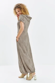 Платье 726 бежевый меланж Euro Moda