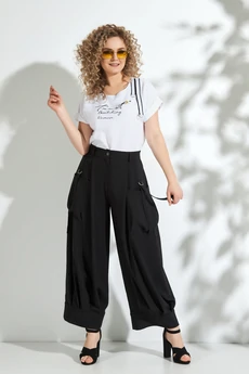 Брюки 731 черный Euro Moda