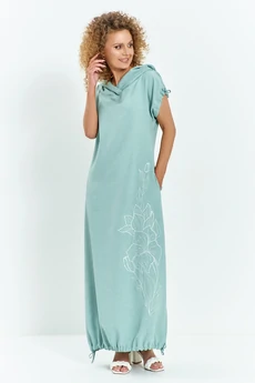 Платье 732 бирюзовый Euro Moda