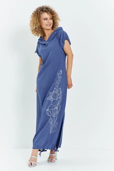 Платье 732 джинсовый Euro Moda