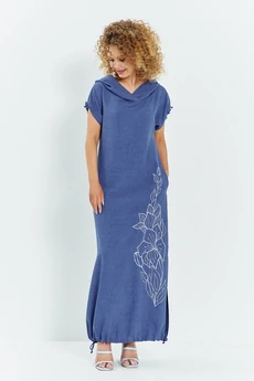 Платье 732 джинсовый Euro Moda