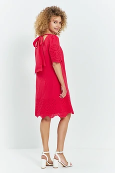 Платье 734 красный Euro Moda