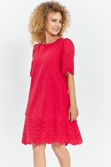 Платье 734 красный Euro Moda