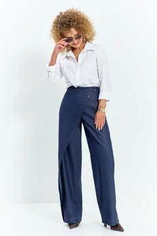 Брюки 740 синий Euro Moda