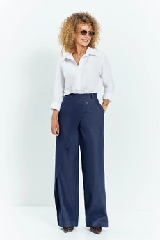 Брюки 740 синий Euro Moda