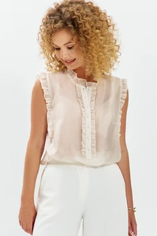 Блузка 754 золотисто-бежевый Euro Moda