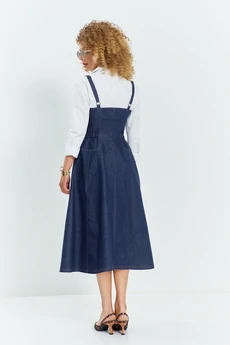 Сарафан 784 синий джинс Euro Moda