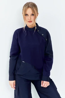 Спортивный костюм 787 синий Euro Moda