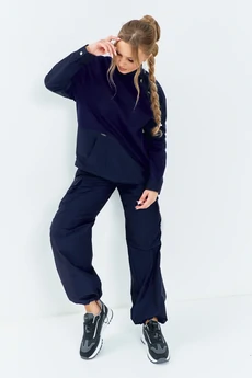 Спортивный костюм 787 синий Euro Moda