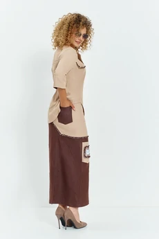 Костюм с юбкой 789 Euro Moda
