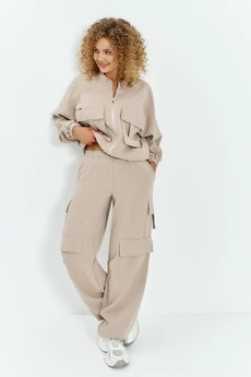 Спортивный костюм 790 бежевый Euro Moda