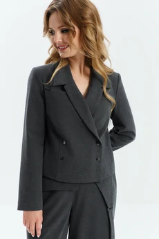 Костюм брючный 791 серый Euro Moda