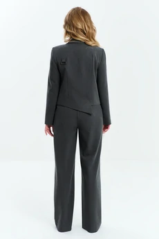 Костюм брючный 791 серый Euro Moda