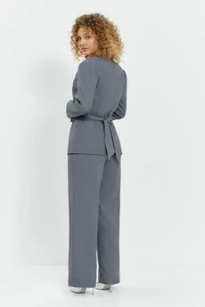 Костюм брючный 794 серый Euro Moda