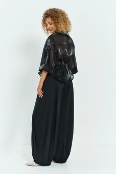 Костюм брючный 803 черный Euro Moda