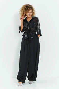 Костюм брючный 803 черный Euro Moda
