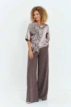 Костюм брючный 805 кофейный Euro Moda