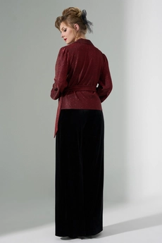 Блузка 484 красный Euro Moda