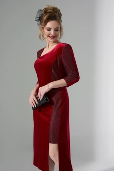 Платье 490 красный Euro Moda