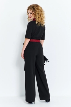 Комбинезон 566 красный Euro Moda