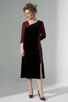 Платье 490 черный Euro Moda