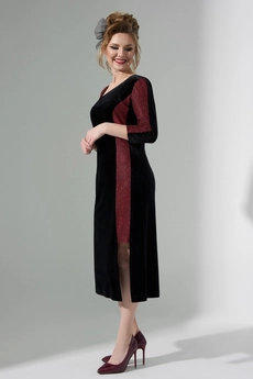 Платье 490 черный Euro Moda