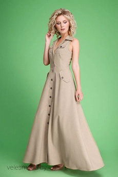 Платье 100 песок Euro Moda