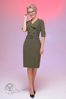 Платье 177 хаки Euro Moda