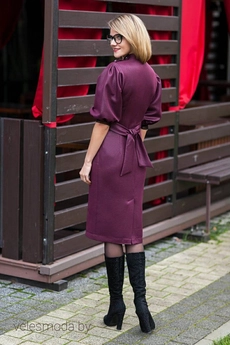 Платье 228 бордо Euro Moda