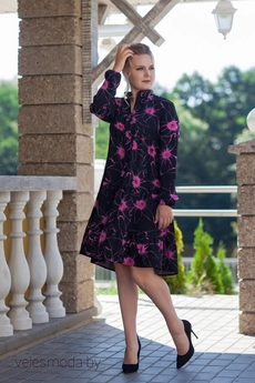 Платье 307 розовый Euro Moda