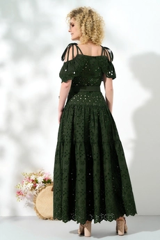 Платье 355-1 хаки Euro Moda