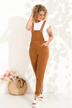 Комбинезон 421 горчица Euro Moda