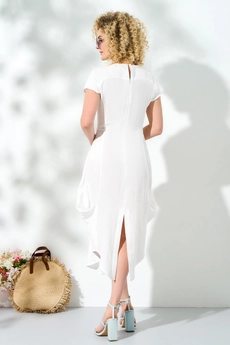 Платье 452 белый Euro Moda