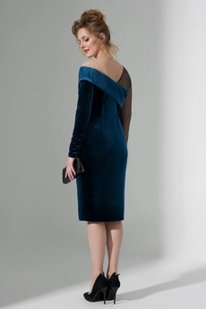 Платье 486 бирюза Euro Moda