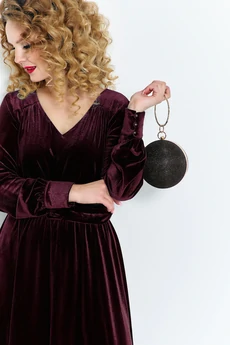 Платье 492 вишневый Euro Moda