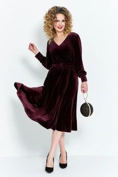 Платье 492 вишневый Euro Moda