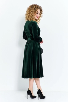 Платье 492 зеленый Euro Moda
