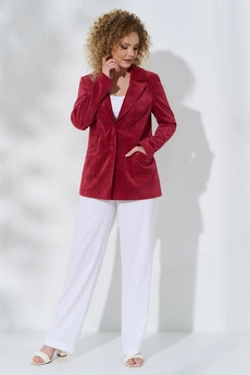 Костюм брючный 516 бордо Euro Moda
