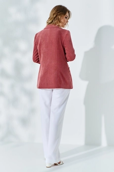 Костюм брючный 516 темно-розовый Euro Moda