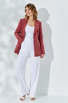Костюм брючный 516 темно-розовый Euro Moda