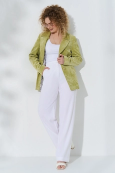 Костюм брючный 516 салат Euro Moda