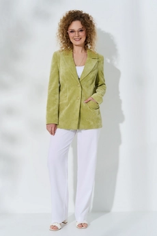 Костюм брючный 516 салат Euro Moda