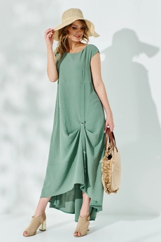 Платье 527 бирюза Euro Moda