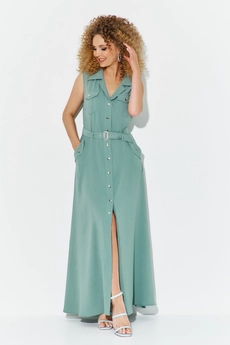 Платье 605 бирюзовый Euro Moda