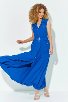 Платье 605 синий Euro Moda
