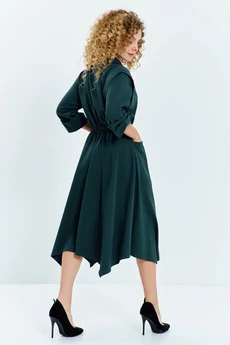 Платье 619 зеленый Euro Moda