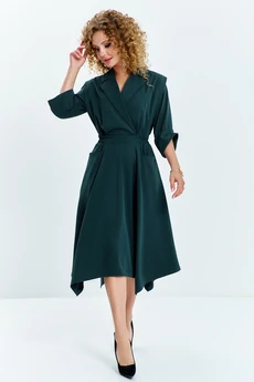 Платье 619 зеленый Euro Moda