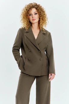 Костюм брючный 624 хаки Euro Moda