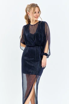 Платье 665 синий Euro Moda